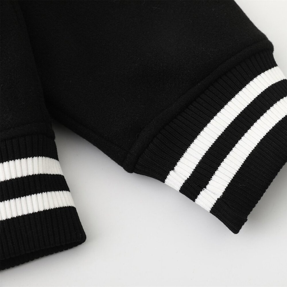 Undefeated Black Baseball Jacket - image 7